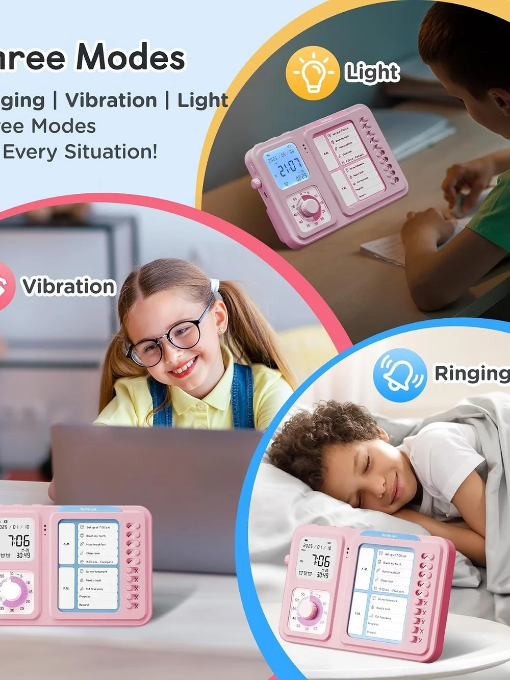Nixroork 3-in-1 Visual Timer & ADHD Tool